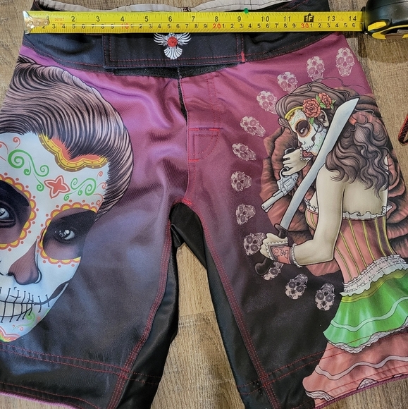 RAVEN Colorful Day of the Dead Board Shorts - Picture 9 of 11